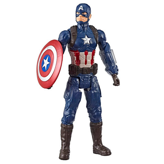 Avengers Marvel Endgame Titan Hero Series Captain America 12"-Scale Super Hero Action Figure Toy with Titan Hero Power Fx Port