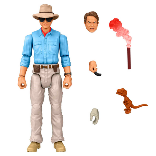 Mattel Jurassic World Hammond Collection Dr Alan Grant, Jurassic Park Character Premium Authentic Figure, 3.75 Inch Scale 16 Articulations, 8 Years & Up