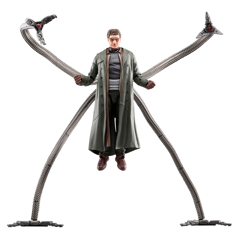 Marvel Legends Series Doc Ock, Spider-Man: No Way Home Collectible, Deluxe 6-Inch Action Figure, 4 Accessories, Ages 4 and Up