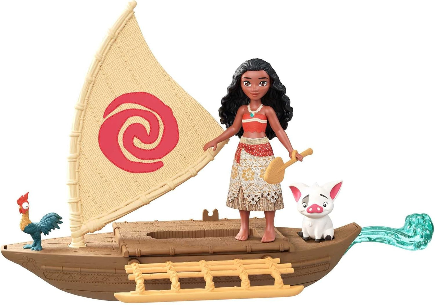Disney Princess Toy Small Moana Doll and Boat with 2 Friends Inspired by Disney Movie HPG70