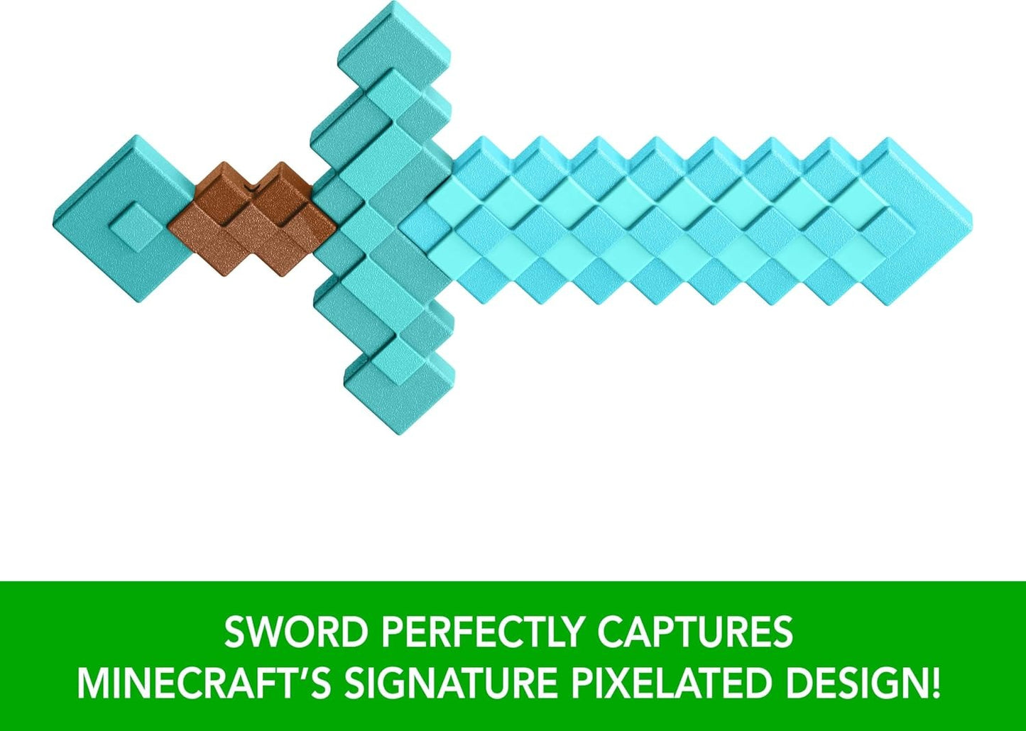 Mattel Minecraft Diamond Sword Battle Toy, Kid-Sized Accessory for Role-Play & Costumes, Inspired by The Video Game