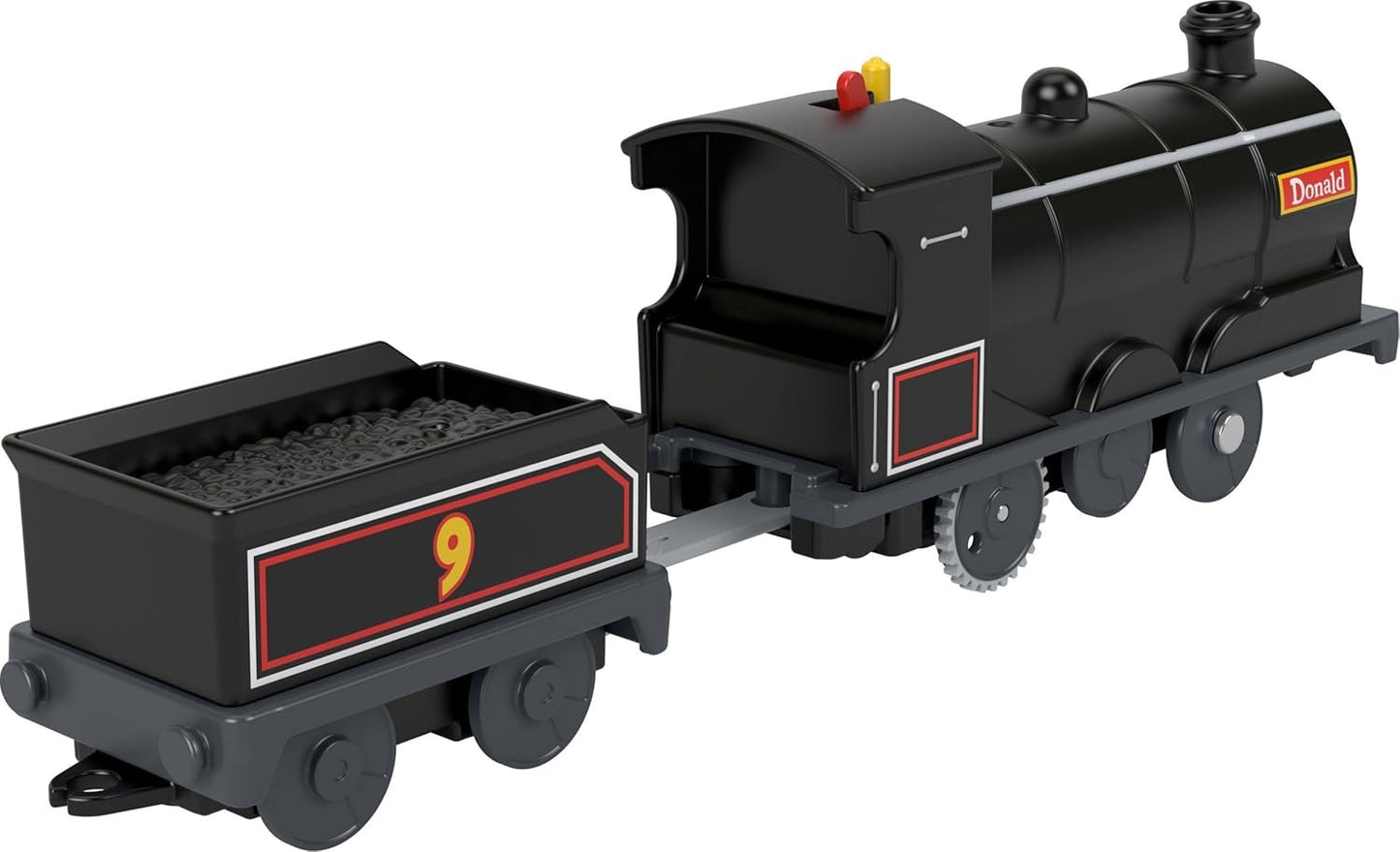 Thomas & Friends Motorized Toy Train Donald Battery-Powered Engine with Cargo Car for Preschool Kids Ages 3+ Years