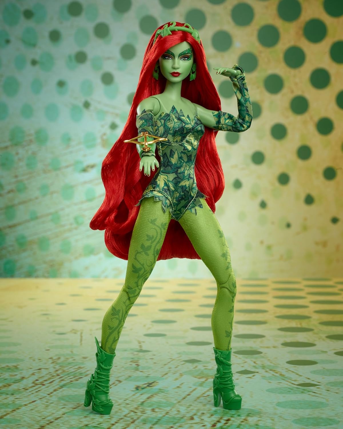 Barbie Signature Poison Ivy Collector Doll with Posable Body, Iconic Outfit, & Accessories, DC Batman 85th Anniversary Collectible