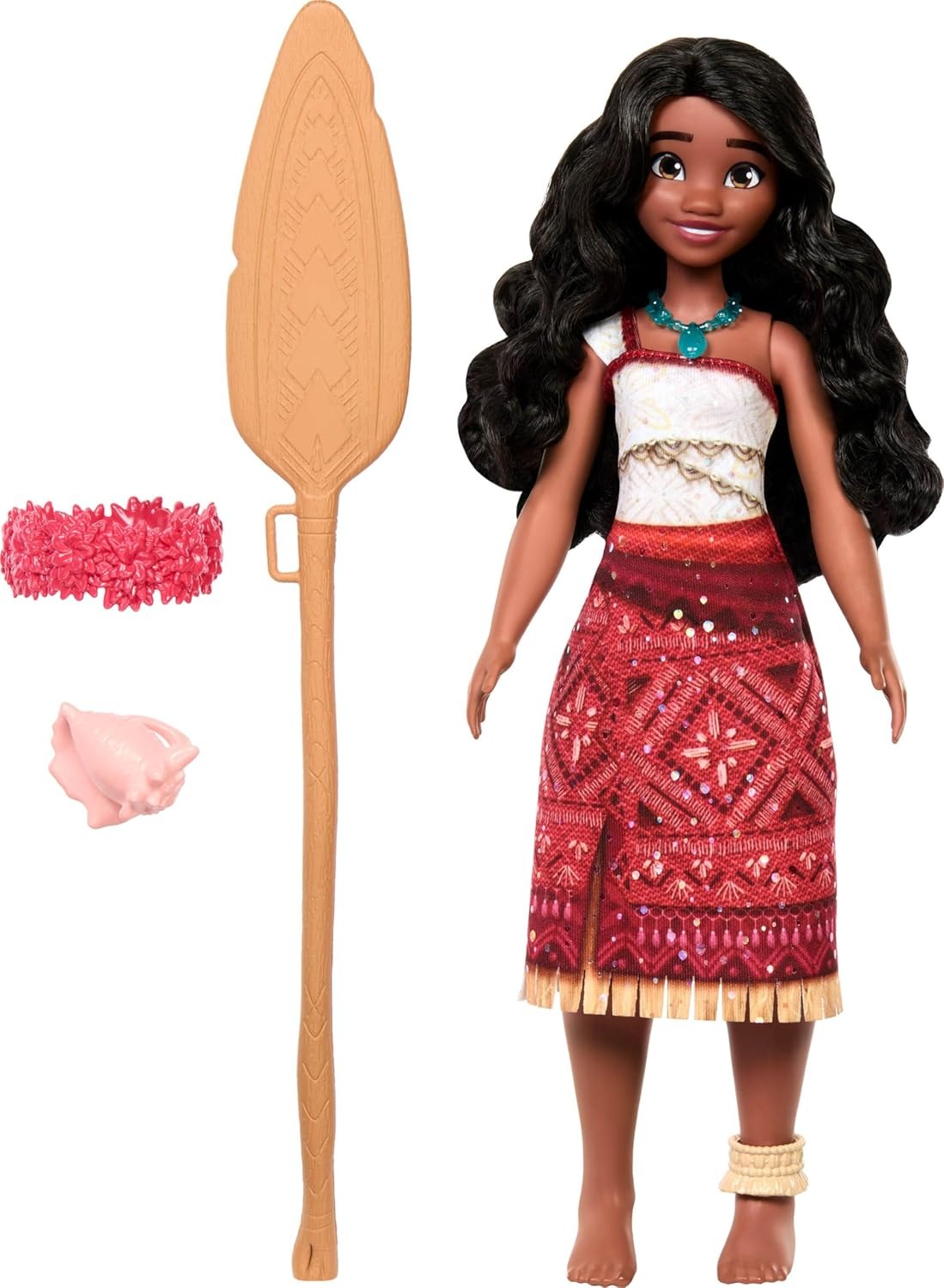 Disney Moana 2 Singing Adventure Moana Doll & Accessories, Sings “We’re Back” in English