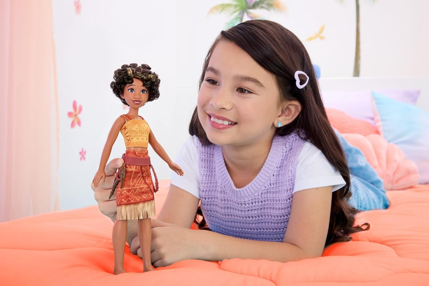 Mattel Disney Moana 2 Loto Fashion Doll with 2 Accessories, Removable Outfit with Belt & Axe, Inspired by The Movie