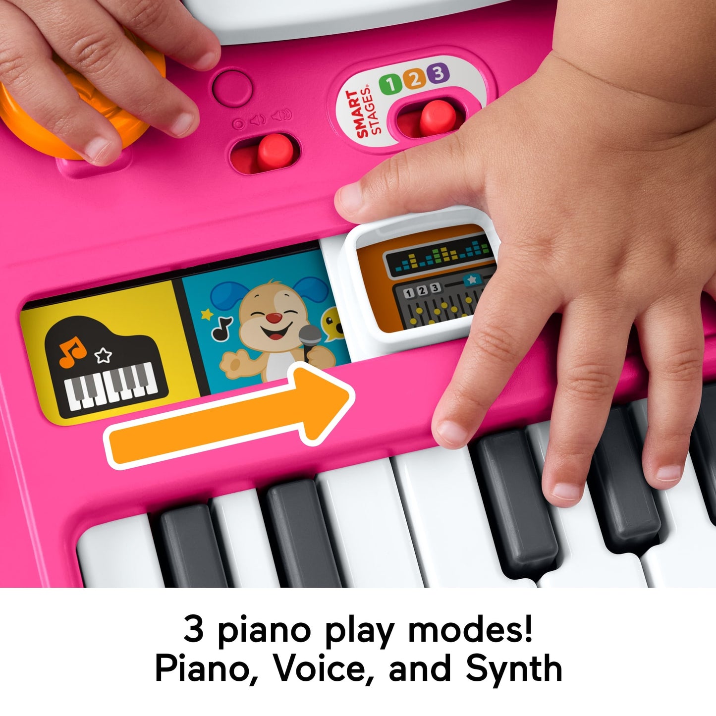 Fisher-Price Baby & Toddler Toy Laugh & Learn DJ Table Musical Activity for Educational Play, Pink Infants Ages 6+ Months