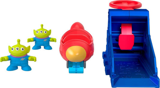 Fisher-Price Imaginext Launcher Set with 3-inch Alien Action Figures & Toy Vehicle, Inspired by Disney Pixar Toy Story (Characters May Vary)