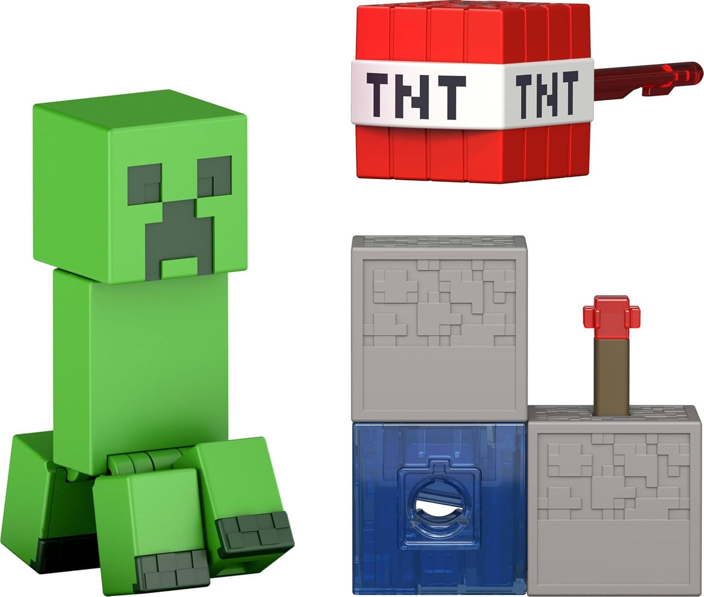 Mattel Minecraft Redstone Charged Creeper Figure