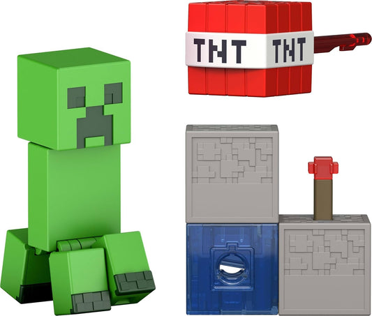 Mattel Minecraft Redstone Charged Creeper Figure
