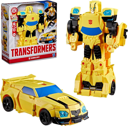 Transformers Smash Changers Bumblebee Action Figure, Changes from Robot Toy to Car Toy, Ages 6+