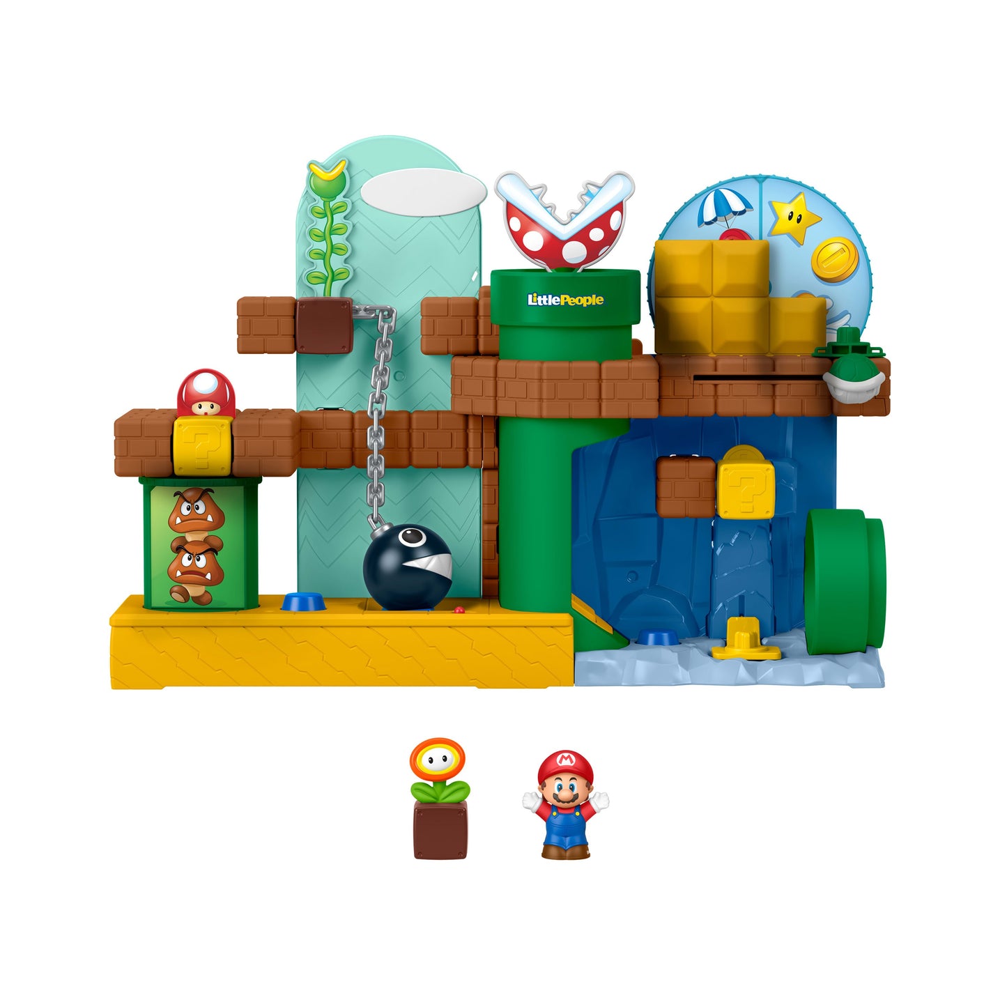 Fisher-Price Little People Toddler Toy My Mario Adventure Playset with Music Sounds & Figures, Preschool Kids Ages 18+ Months