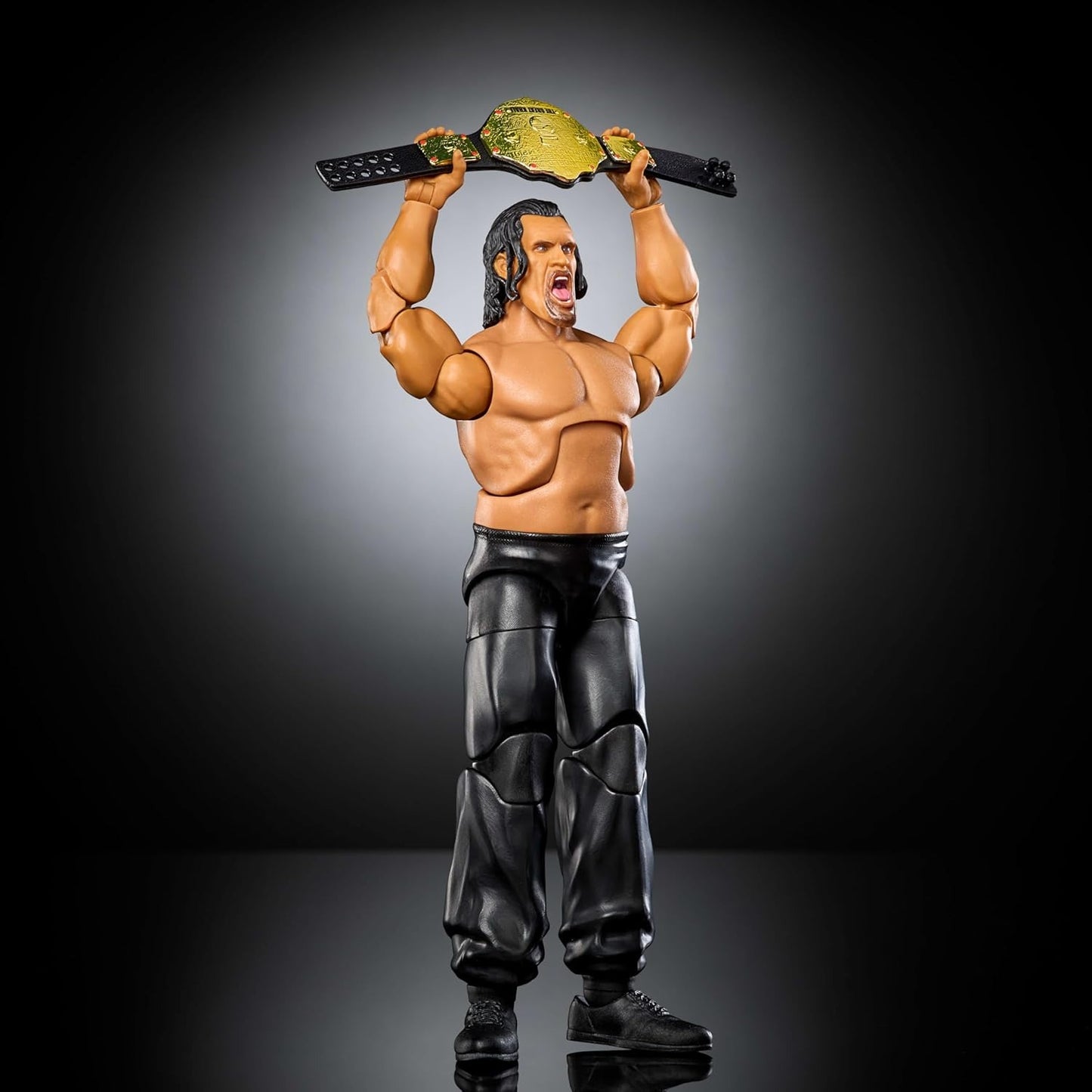 Mattel WWE Elite Action Figure & Accessories, Series #123 Set, 6-inch Collectible Great Khali with 25 Articulation Points & Swappable Hands