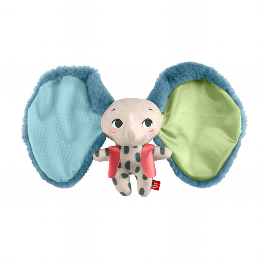 Fisher-Price Baby Sensory Toy Planet Friends All Ears Lovey, Plush Elephant for Newborns Ages 3+ Months