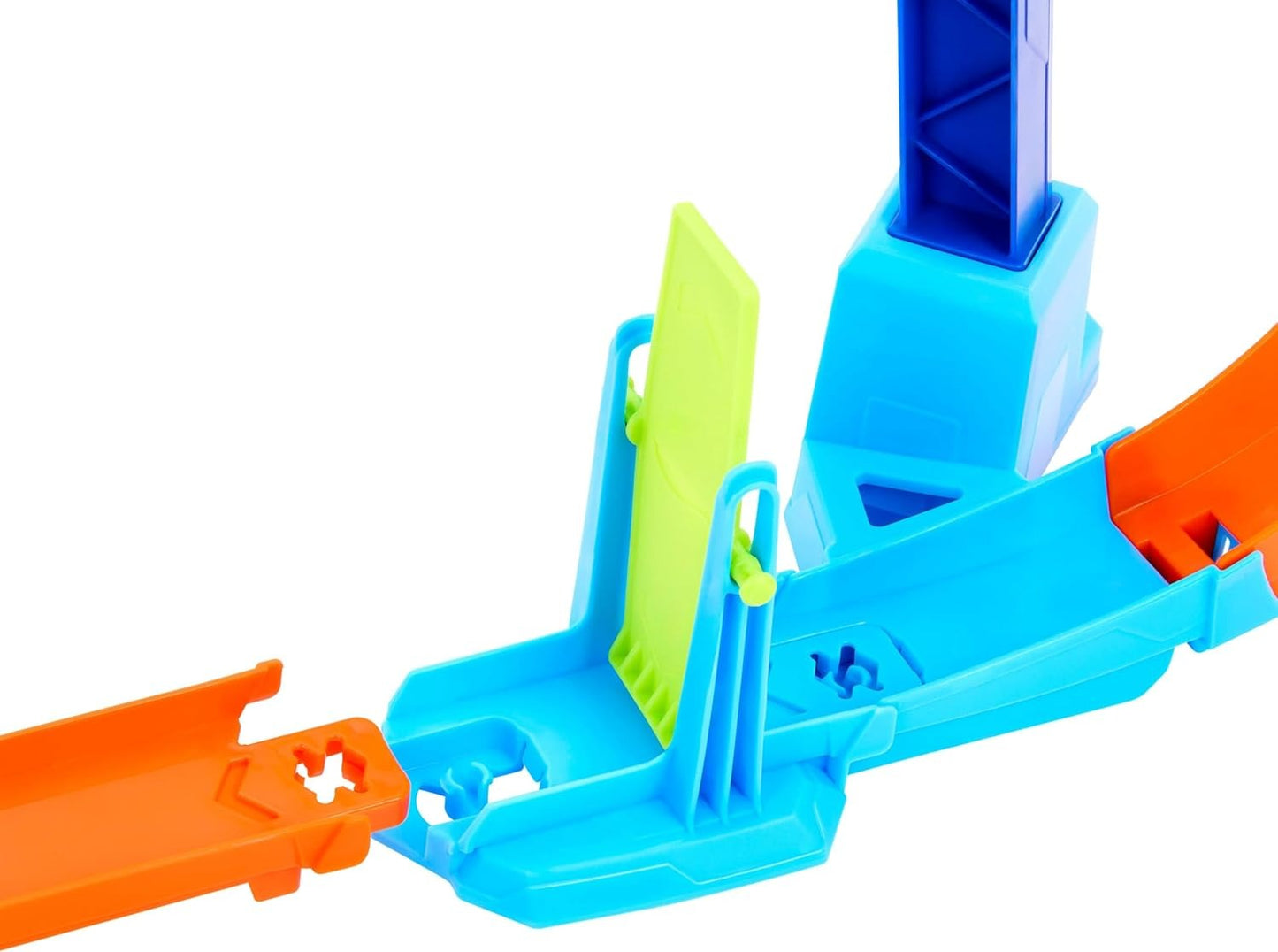 Hot Wheels Toy Car Track Set, Flip & Jump Through The Corkscrew Loop with a 1:64 Scale Toy Car, Speed Snap Track & Adapters, Compresses for Storage