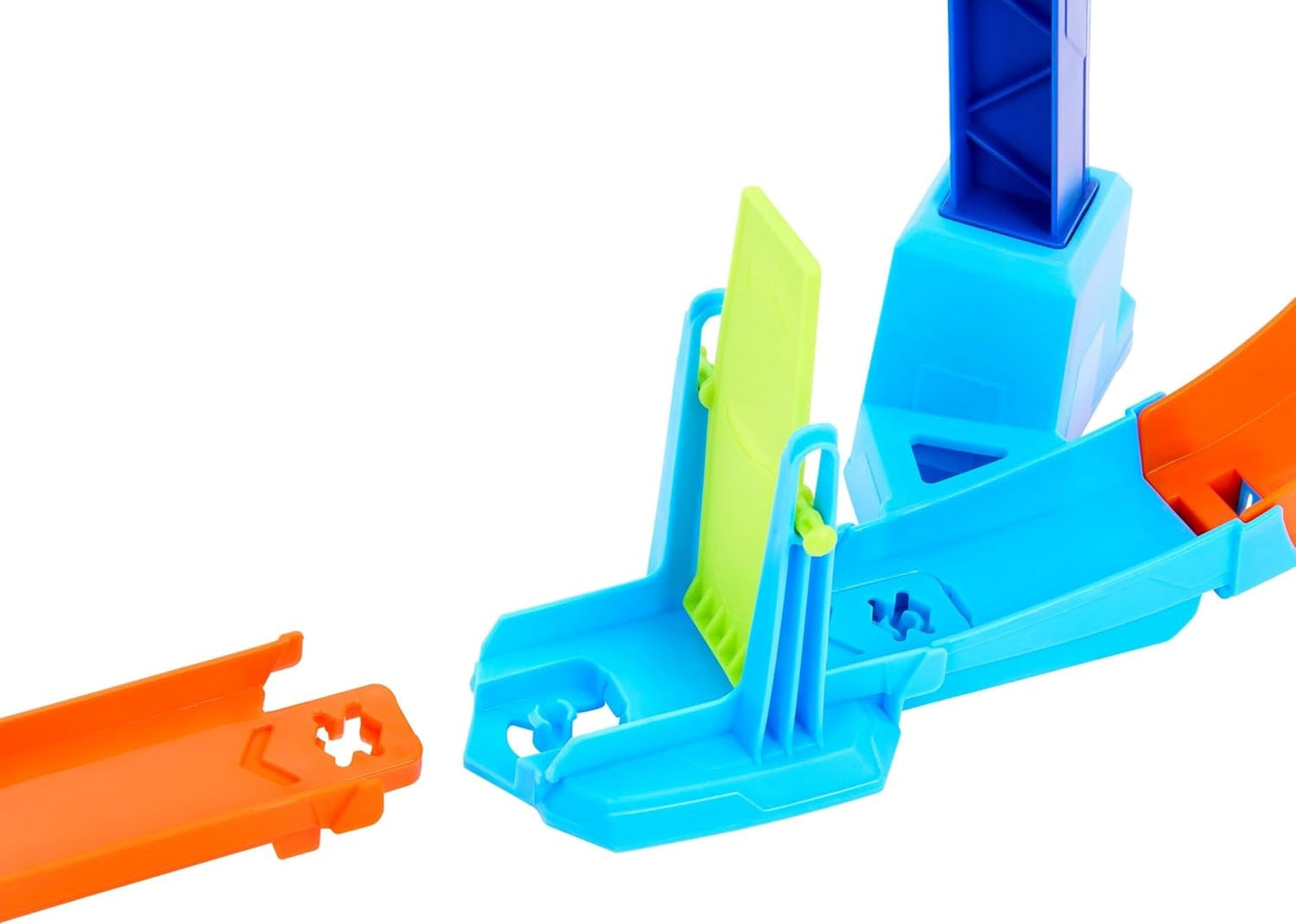 Hot Wheels Toy Car Track Set, Flip & Jump Through The Corkscrew Loop with a 1:64 Scale Toy Car, Speed Snap Track & Adapters, Compresses for Storage