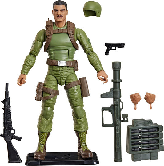 G.I. Joe Classified Series Retro Cardback Rafael “Zap” Melendez, Collectible 6 Inch Action Figure with 12 Accessories