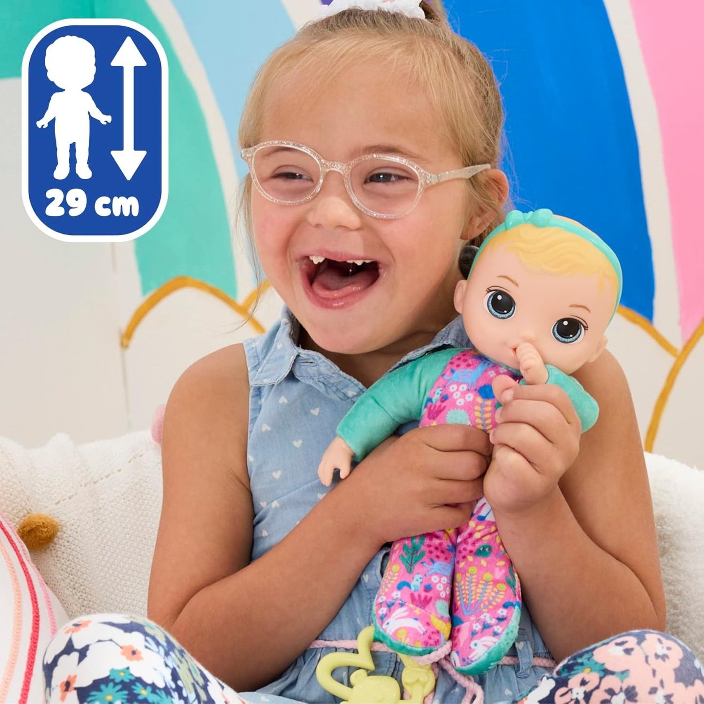 Baby Alive Soft ‘n Cute Doll, Blonde Hair, 11-Inch First Baby Dolls, Washable Soft Toys for Toddlers, Easter Gifts for Kids, 18 Months+