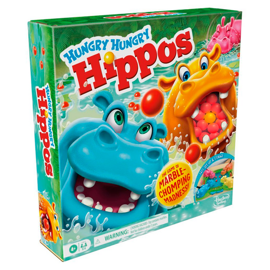 Hungry Hungry Hippos Game for Preschoolers | Instant Marble Relaunch, Easy Set-Up & Storage| Ages 4 and Up | 2 to 4 Players | Kids Games