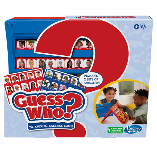 Hasbro Gaming Guess Who? Original,Easy to Load Frame,Double-Sided Character Sheet,2 Player Board Games for Kids, Guessing Games for Families, Ages 6 and Up