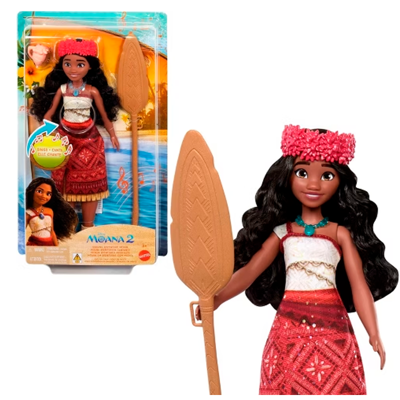 Disney Moana 2 Singing Adventure Moana Doll & Accessories, Sings “We’re Back” in English