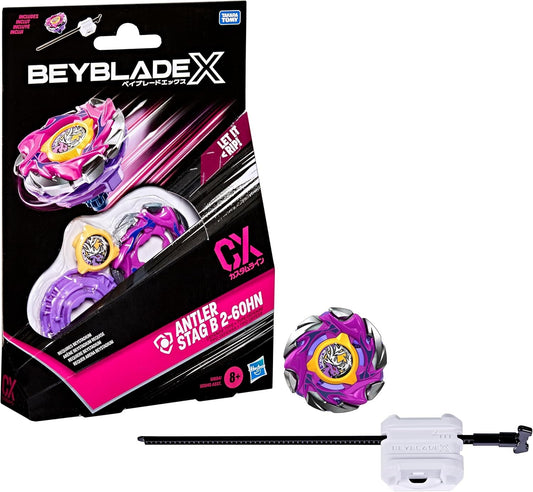 Beyblade X Antler Stag B 2-60HN CX Starter Pack Set, Takara Tomy Defense Type Top and Launcher, Battling Tops Game Toys, Ages 8+