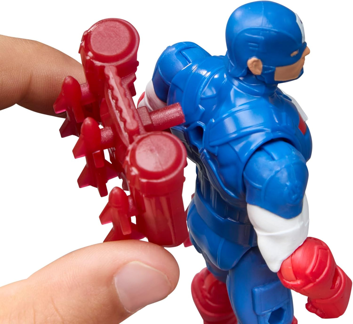 AVENGERS Marvel ActionVerse Captain America Action Figure & Accessories, 4.5-Inch (11.4 CM) Super Hero Toys & Figures for Kids, Ages 4+