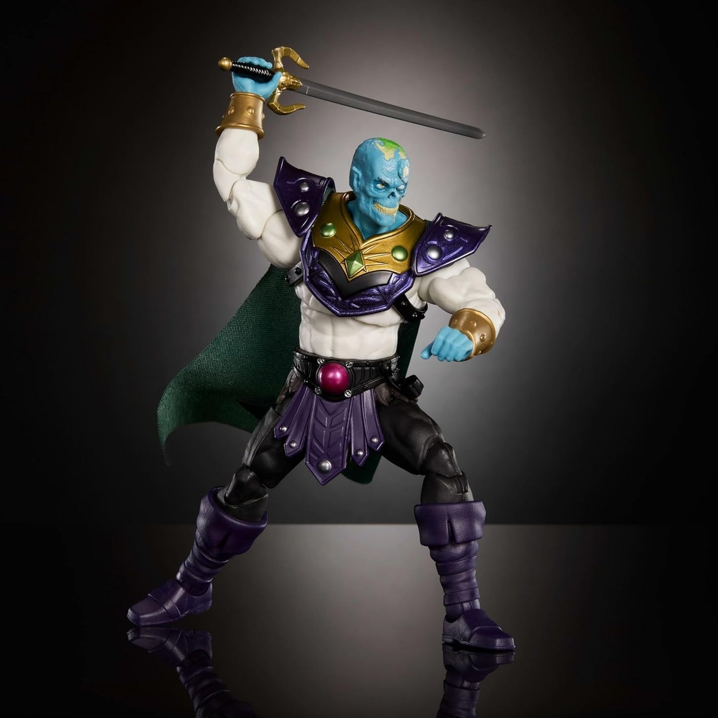Masters of The Universe Masterverse Action Figure Keldor New Eternia, 7 Inch Motu Toy, 30 Points Articulation, Extra Zombie Head & Sword & Holster