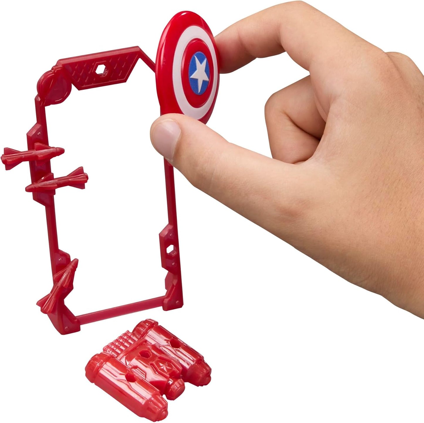 AVENGERS Marvel ActionVerse Captain America Action Figure & Accessories, 4.5-Inch (11.4 CM) Super Hero Toys & Figures for Kids, Ages 4+