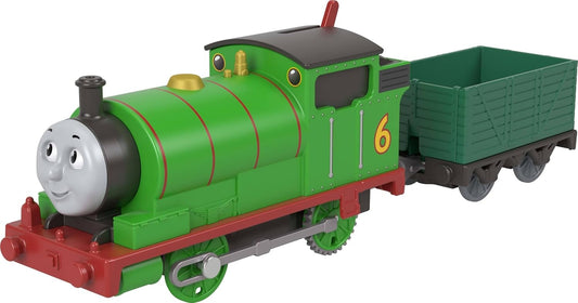 Thomas & Friends Battery Operated Toy Train Classic Battery Operated Percy Locomotive and Cargo Truck Fantasy Toy for Nursery Children JGF94