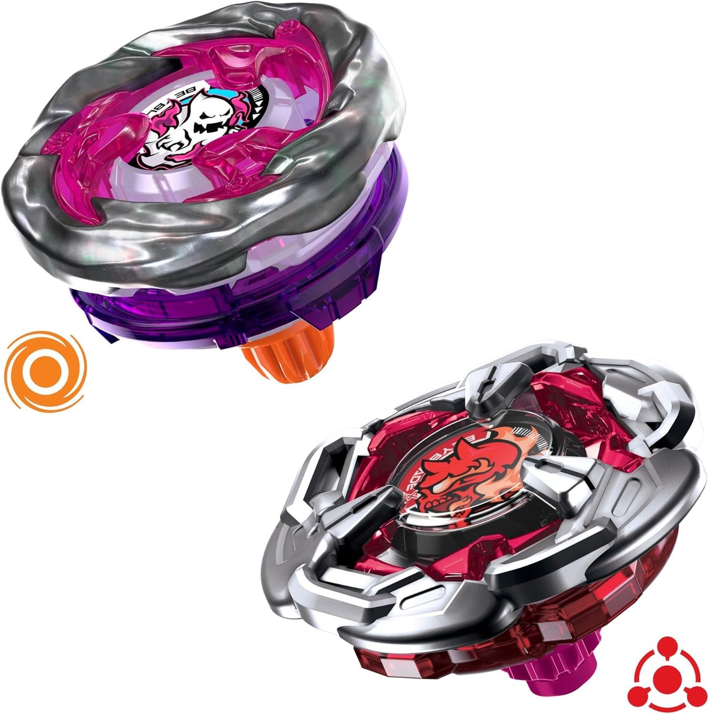 Beyblade X Circle Ghost 0-80GB UX & Chain Incendio 5-60HT BX Takara Tomy Dual Pack Set with 2 Right-Spinning Tops, Battling Tops Game Toys, Ages 8+