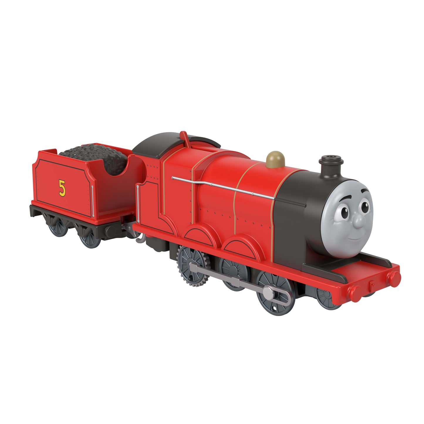 Thomas & Friends Motorized Toy Train, Classic James Battery-Powered Engine & Cargo Car, Storytelling Play for Preschoolers, JGF95