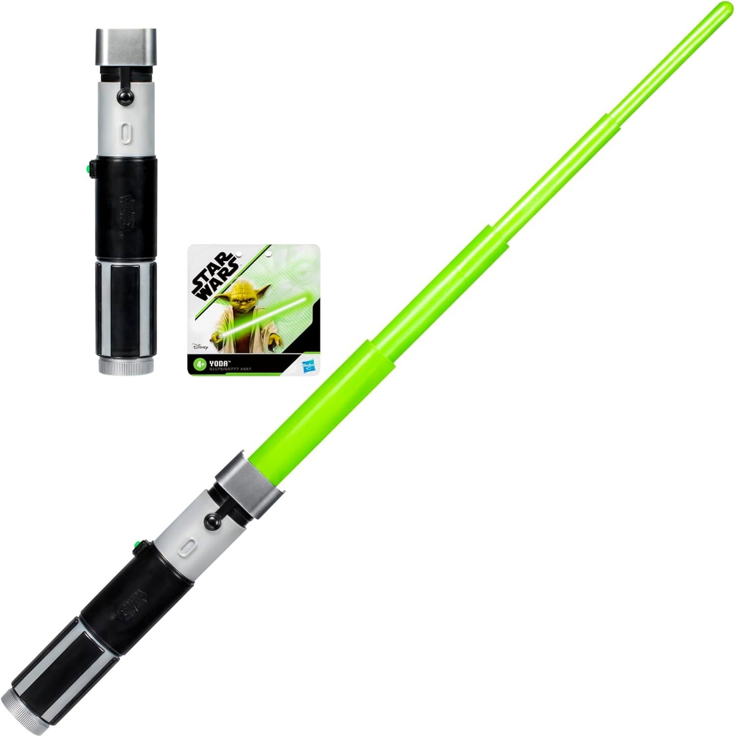 STAR WARS Non-Electronic Master Yoda Lightsaber, Officially Licensed Green Lightsaber, Roleplay Toys for 4 Year Old Boys & Girls & Up