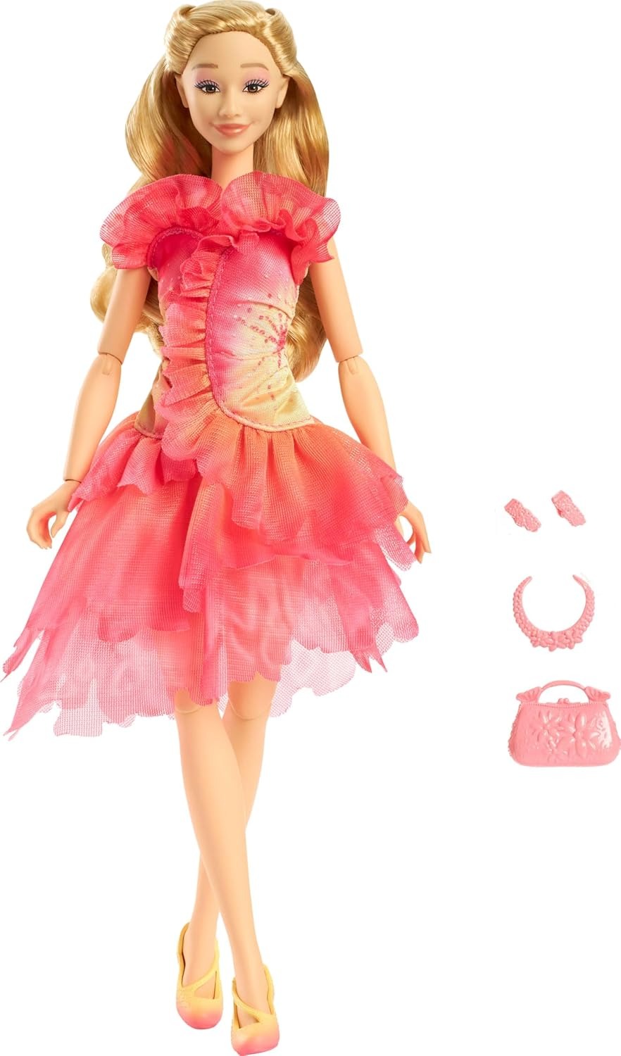 Mattel Universal Wicked Glinda Fashion Doll & Accessories with Blonde Hair, Poseability & Removable Ballroom Look