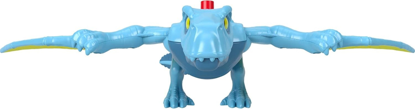 Fisher-Price Imaginext Jurassic World Dinosaur Action Figure with Kid-Activated Wing Motion, Approx 7.5-inch Dimorphodon Dino Toy