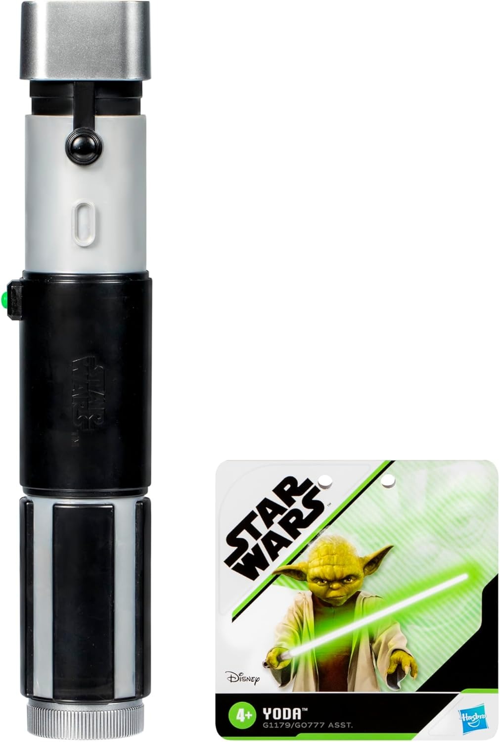 STAR WARS Non-Electronic Master Yoda Lightsaber, Officially Licensed Green Lightsaber, Roleplay Toys for 4 Year Old Boys & Girls & Up