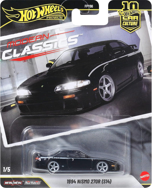 Hot Wheels Car Culture Vehicle, Premium 1:64 Scale Die-Cast Toy Car or Truck with Real Riders Tires & Metal/Metal Body & Chassis (Styles May Vary), JKD99