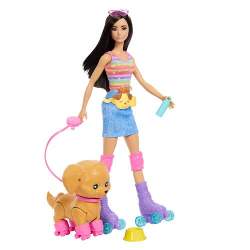 BARBIE® Skate and Run Pup Doll and Accessories