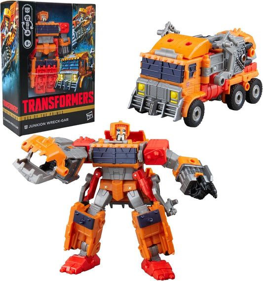 Transformers Age of the Primes Junkion Wreck-Gar, Voyager Class 7-Inch Converting Action Figure, Robot Toys for Ages 8+