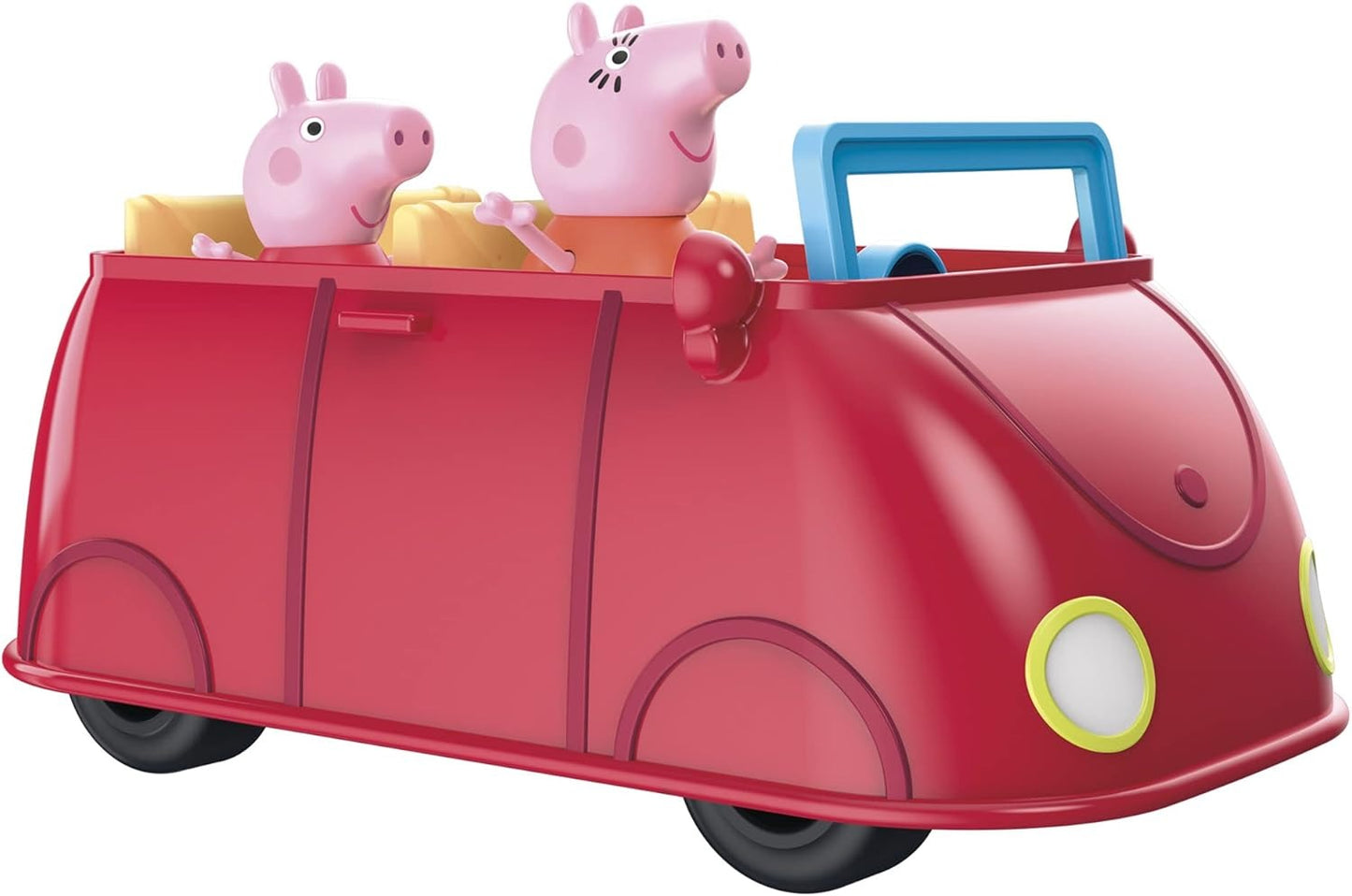 Peppa Pig Peppa’s Adventures Peppa’s Family Red Car Preschool Toy, Speech and Sound Effects, Includes 2 Figures, for Ages 3 and Up