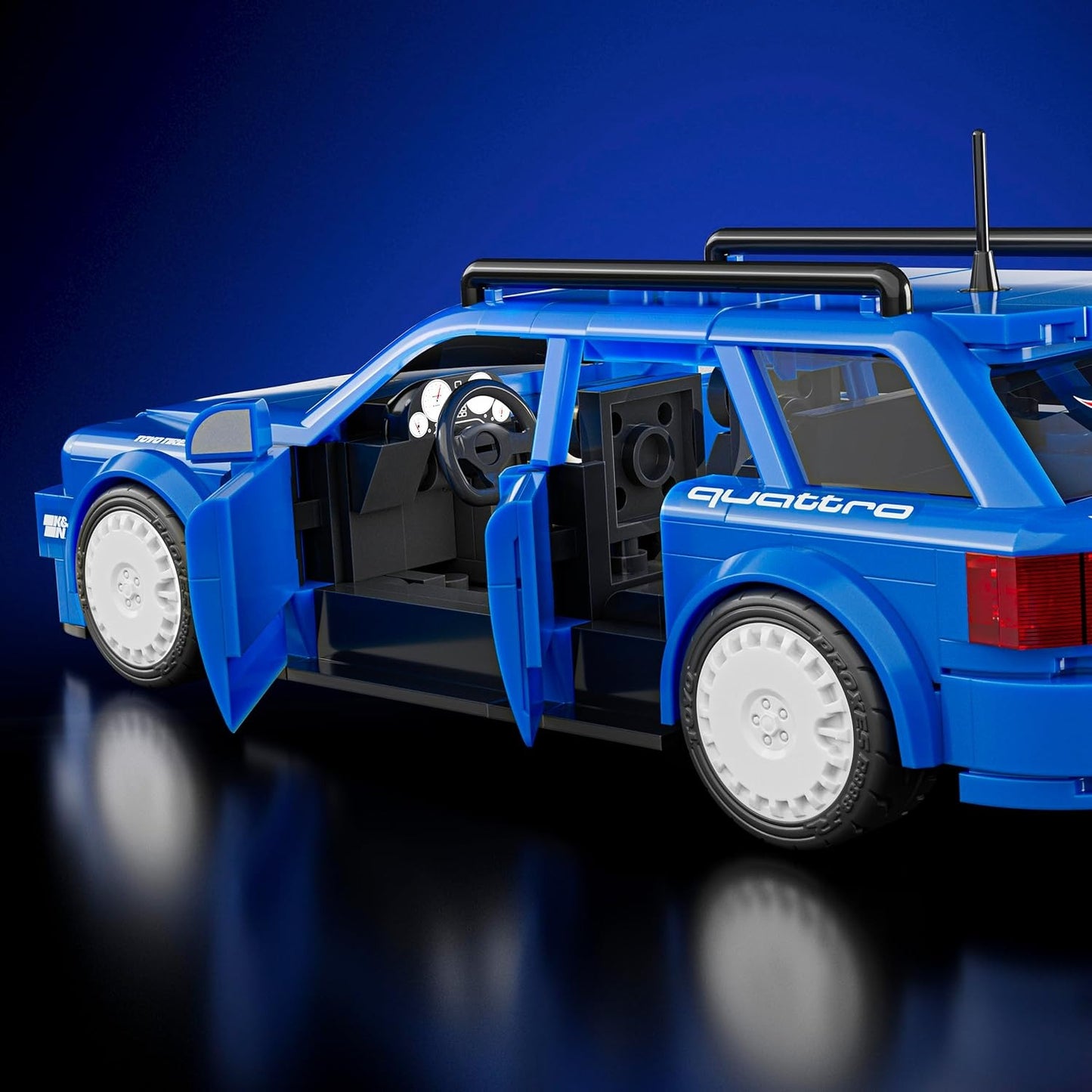 Mattel Brick Shop Hot Wheels Speed Series Building Set, ’94 Audi Avant RS2 with 253 Pieces, Realistic Details and Custom Decals, Adult Collectors and Kids Ages 10+