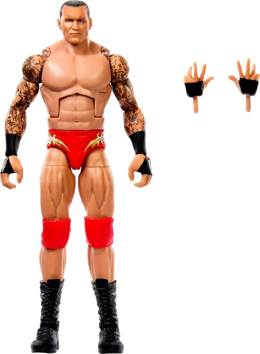 Mattel WWE Elite Collection Top Picks Action Figures & Accessories Set, 6-inch Collectible Randy Orton with Swappable Hands & Ring Gear (Styles May Vary)