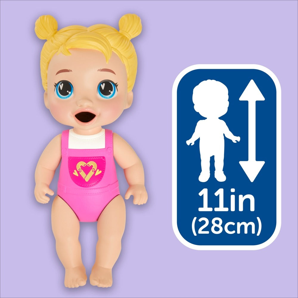Baby Alive Dinnertime Creations, Blonde Hair Doll with Play Food Accessories, 11 inches, Toys for 3+ Year Old Girls and Boys