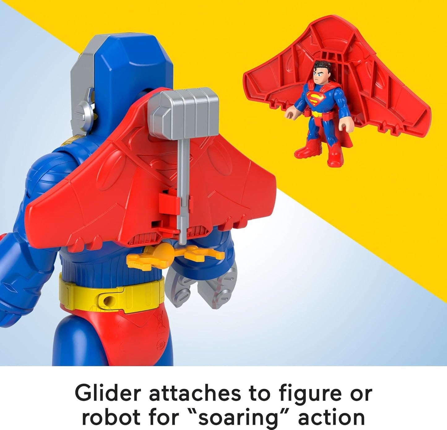 Fisher-Price Imaginext DC Super Friends Superman Toy Insider & Exo Suit 12-Inch Robot with Lights & Sounds for Kids Ages 3+ Years