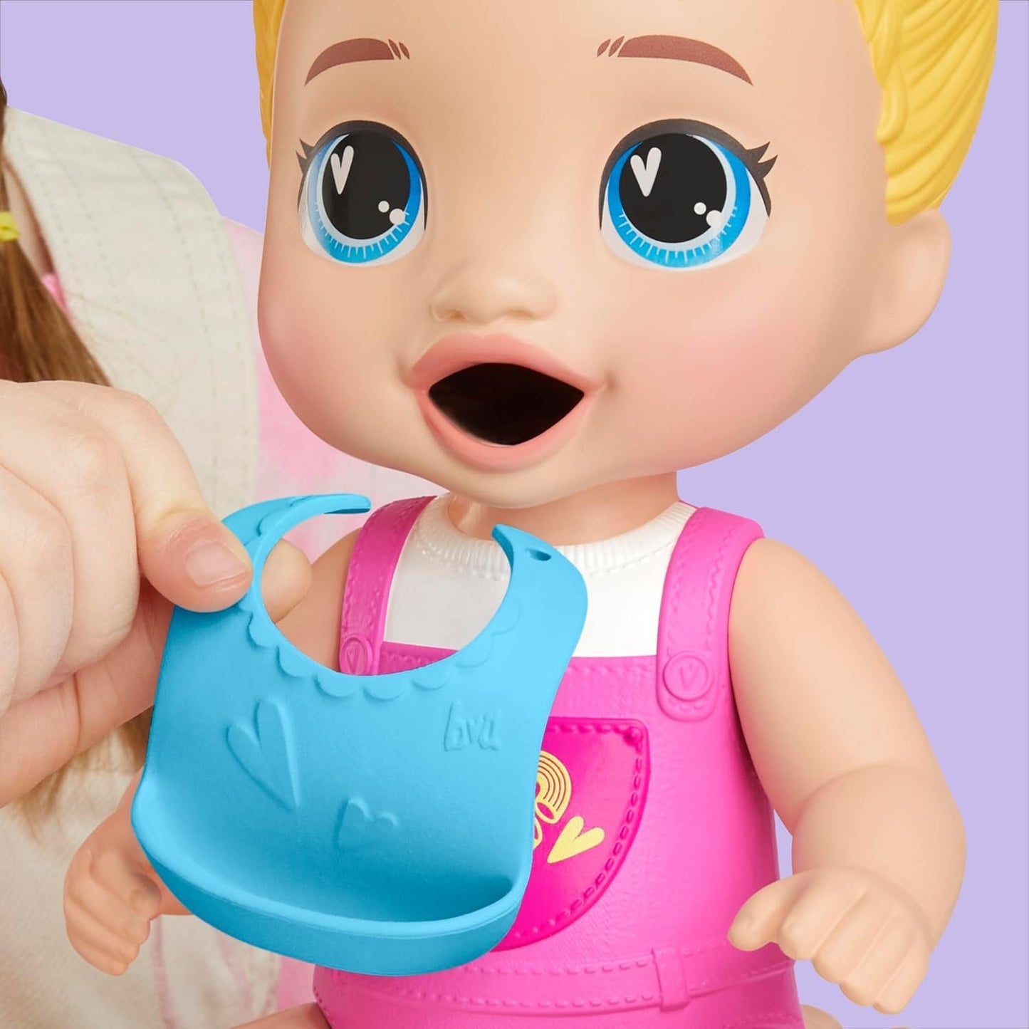 Baby Alive Dinnertime Creations, Blonde Hair Doll with Play Food Accessories, 11 inches, Toys for 3+ Year Old Girls and Boys