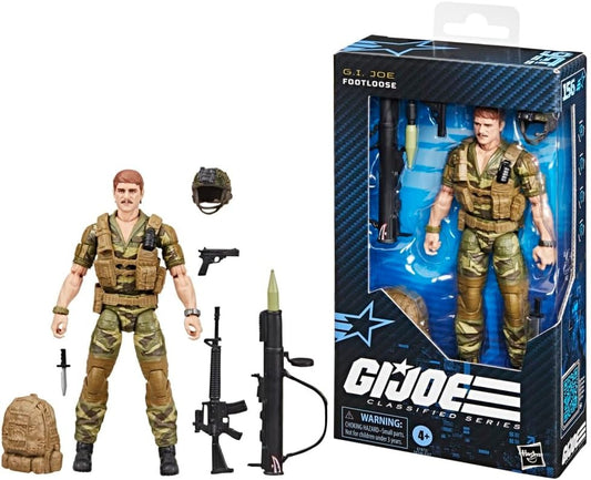 G.I. Joe Classified Series #156, Footloose, Collectible 6 Inch Action Figure with 8 Accessories