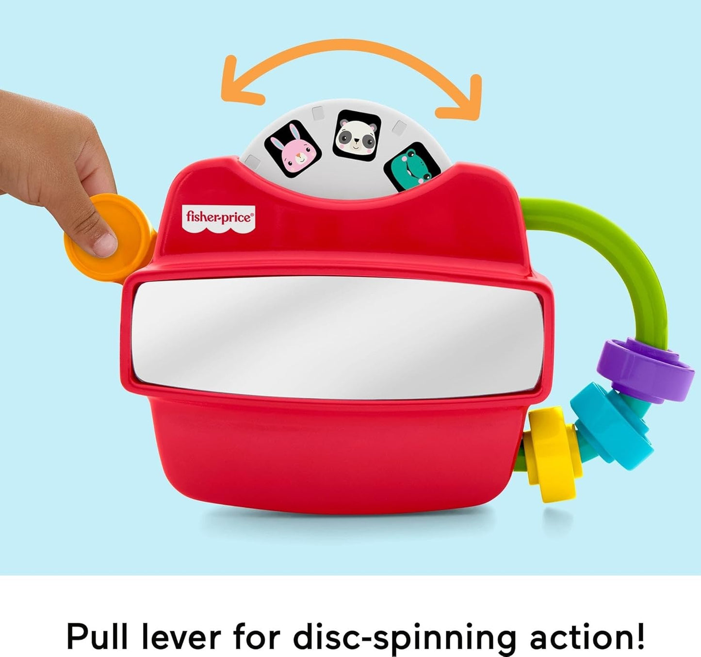Fisher-Price Baby Toy Fidget Activity Viewer, Retro-Inspired Fine Motor Skill Developmental Play for Infants Ages 6+ Months