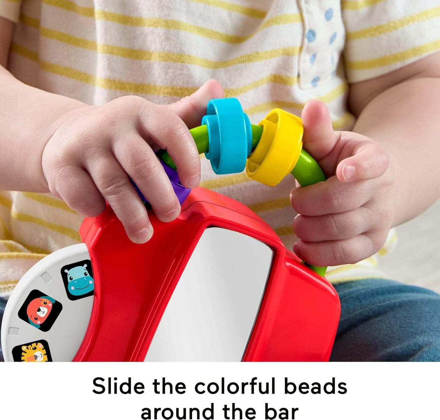 Fisher-Price Baby Toy Fidget Activity Viewer, Retro-Inspired Fine Motor Skill Developmental Play for Infants Ages 6+ Months