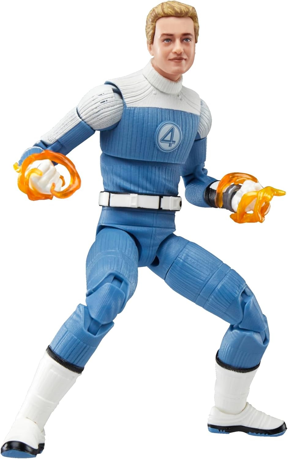 Marvel Legends Series Johnny Storm, The Fantastic Four: First Steps Movie Collectible 6 Inch Action Figure Toy