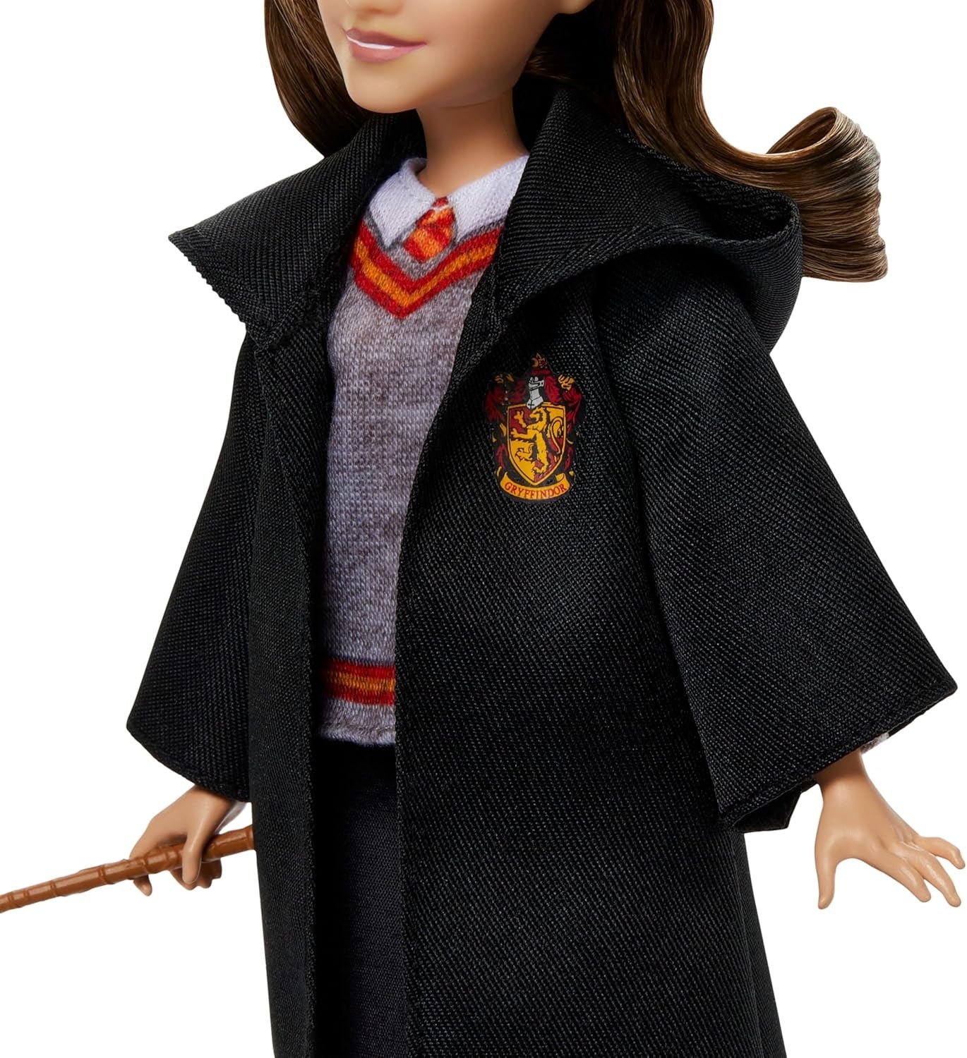 Mattel Harry Potter Toys, Hermione Granger Fashion Doll in Removable Signature Hogwarts Uniform with Wand Accessory, Inspired by The Movie