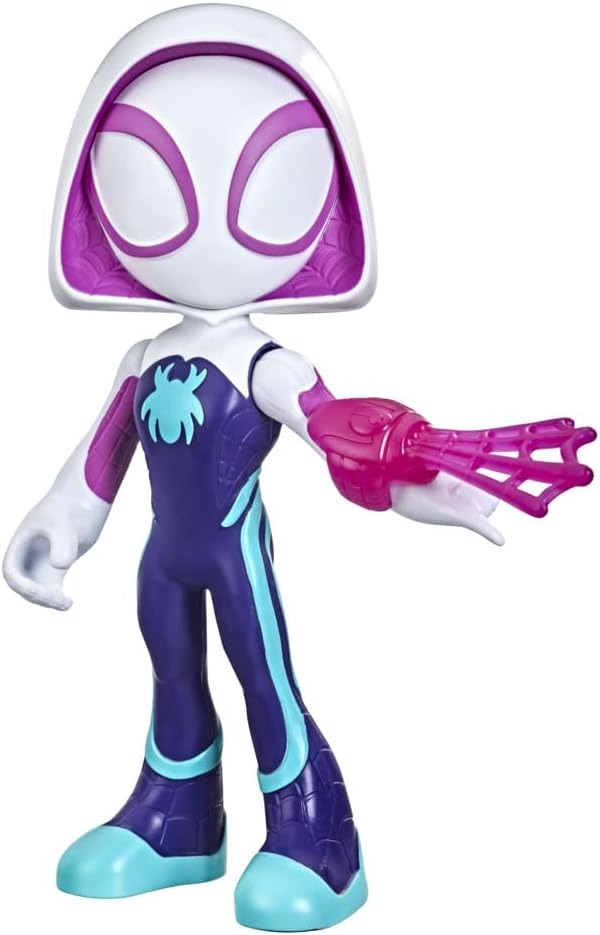 Hasbro Marvel Spidey and His Amazing Friends Supersized Ghost-Spider Action Figure, Preschool Super Hero Toy, Kids Ages 3 and Up, Multicolor